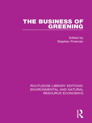 cover image of The Business of Greening